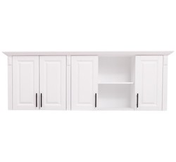 Casa Padrino Mueble de cocina estilo rústico con 4 puertas, 185 x 35 x 65 cm
