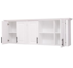 Casa Padrino Mueble de cocina estilo rústico con 4 puertas, 185 x 35 x 65 cm