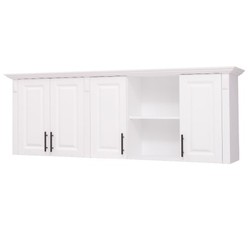 Casa Padrino Mueble de cocina estilo rústico con 4 puertas, 185 x 35 x 65 cm