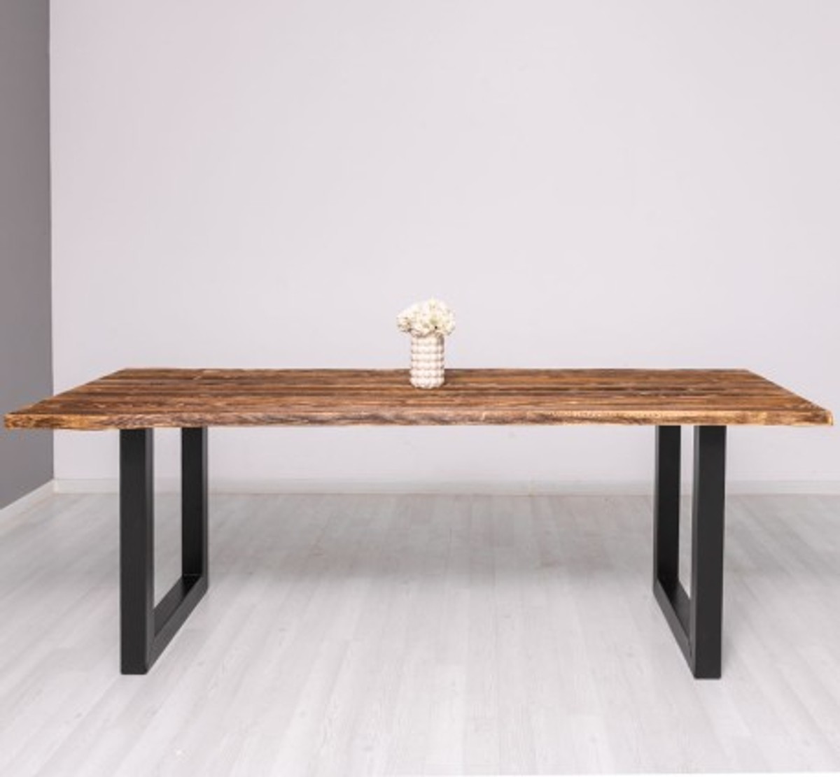 Casa Padrino Tablero de mesa estilo rústico, 210 x 100 x 4 cm Casa Padrino Tablero de mesa estilo rústico, 210 x 100 x 4 cm