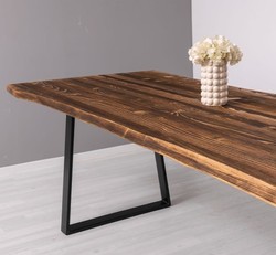 Casa Padrino Tablero de mesa estilo rústico, 210 x 100 x 4 cm Casa Padrino Tablero de mesa estilo rústico, 210 x 100 x 4 cm
