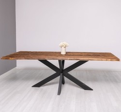 Casa Padrino Tablero de mesa estilo rústico, 240 x 100 x 4 cm