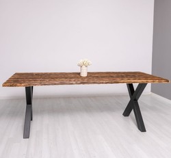 Casa Padrino Tablero de mesa estilo rústico, 240 x 100 x 4 cm