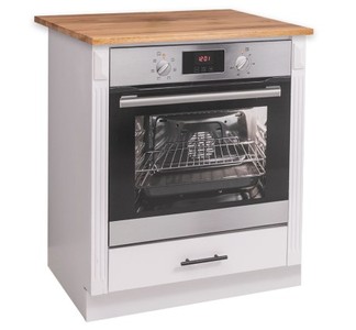 Casa Padrino Meuble de cuisine style campagne avec 1 tiroir et plateau en chêne, 75 x 60 x 89 cm Casa Padrino Meuble de cuisine style campagne avec 1 tiroir et plateau en chêne, 75 x 60 x 89 cm