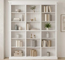 Casa Padrino Bücherregal im Landhausstil, 180 x 39 x 197 cm Casa Padrino Bücherregal im Landhausstil, 180 x 39 x 197 cm