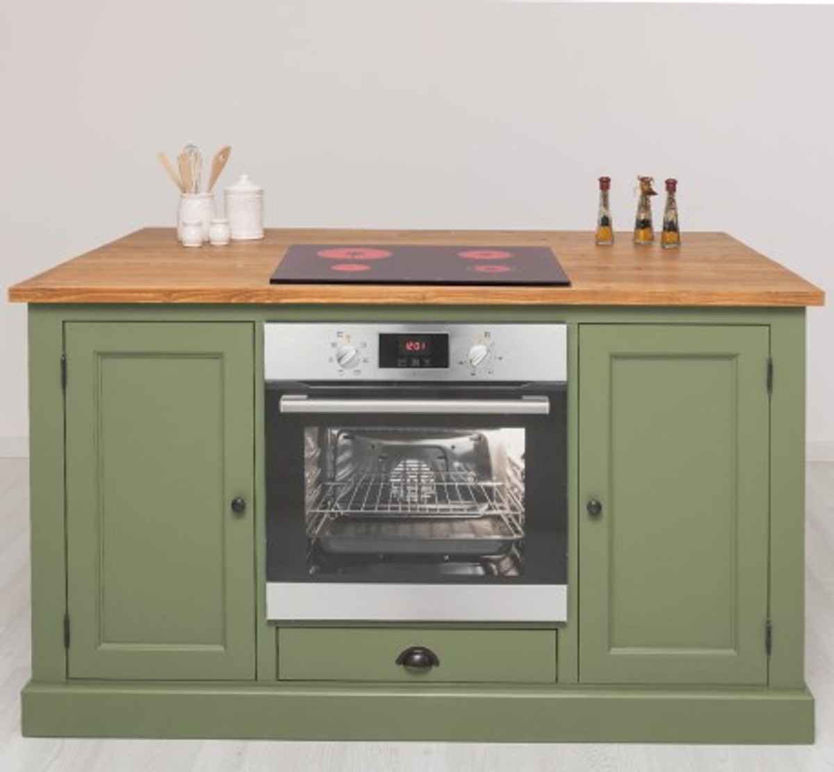 Casa Padrino Kitchen Cabinet Country Style, 160 x 110 x 90 cm Casa Padrino Kitchen Cabinet Country Style, 160 x 110 x 90 cm