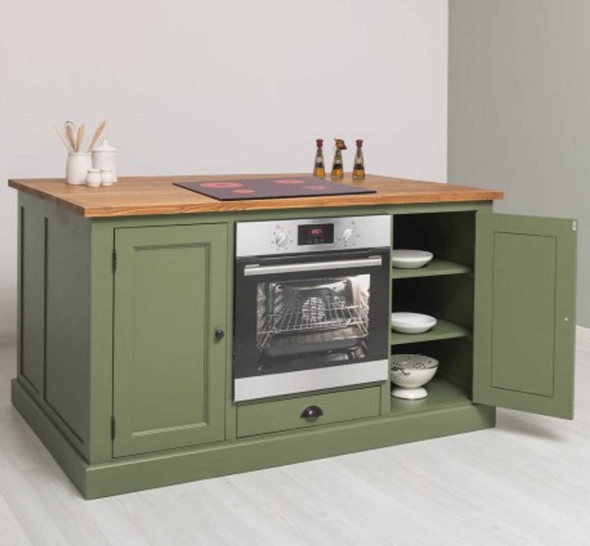 Casa Padrino Kitchen Cabinet Country Style, 160 x 110 x 90 cm Casa Padrino Kitchen Cabinet Country Style, 160 x 110 x 90 cm