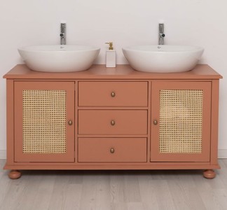 Casa Padrino Meuble-lavabo style campagne, 150 x 51 x 75 cm Casa Padrino Meuble-lavabo style campagne, 150 x 51 x 75 cm
