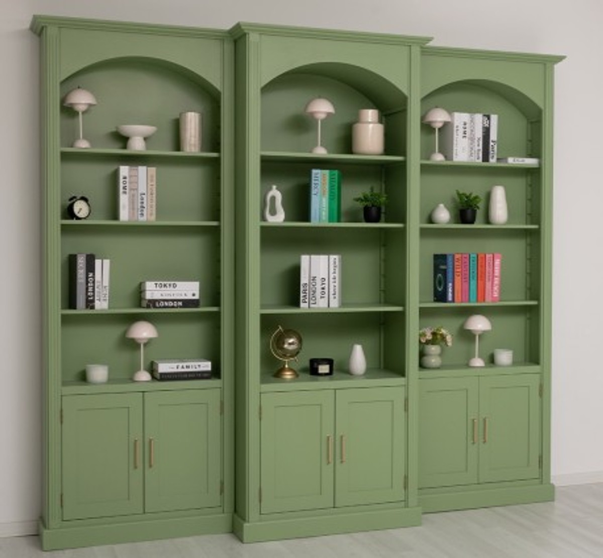 Casa Padrino Bücherregal im Landhausstil, 102 x 30 x 250 cm