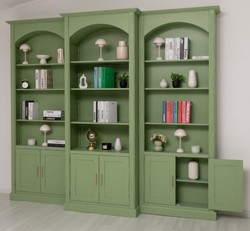 Casa Padrino Librería estilo rústico, 102 x 30 x 250 cm
