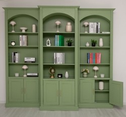 Casa Padrino Librería estilo rústico, 102 x 30 x 250 cm