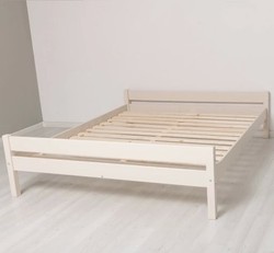 Casa Padrino Cama estilo rústico, 200 x 140 x 50 cm Casa Padrino Cama estilo rústico, 200 x 140 x 50 cm