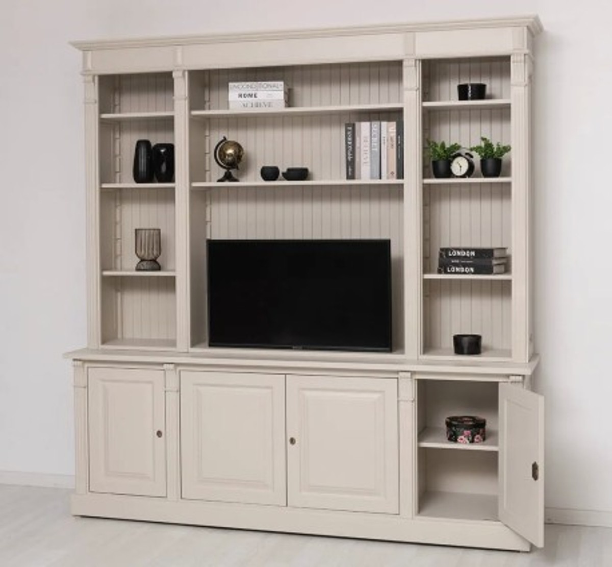 Casa Padrino Mueble de TV estilo rústico, 223 x 51 x 228 cm Casa Padrino Mueble de TV estilo rústico, 223 x 51 x 228 cm