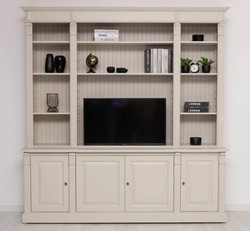 Casa Padrino Mueble de TV estilo rústico, 223 x 51 x 228 cm Casa Padrino Mueble de TV estilo rústico, 223 x 51 x 228 cm