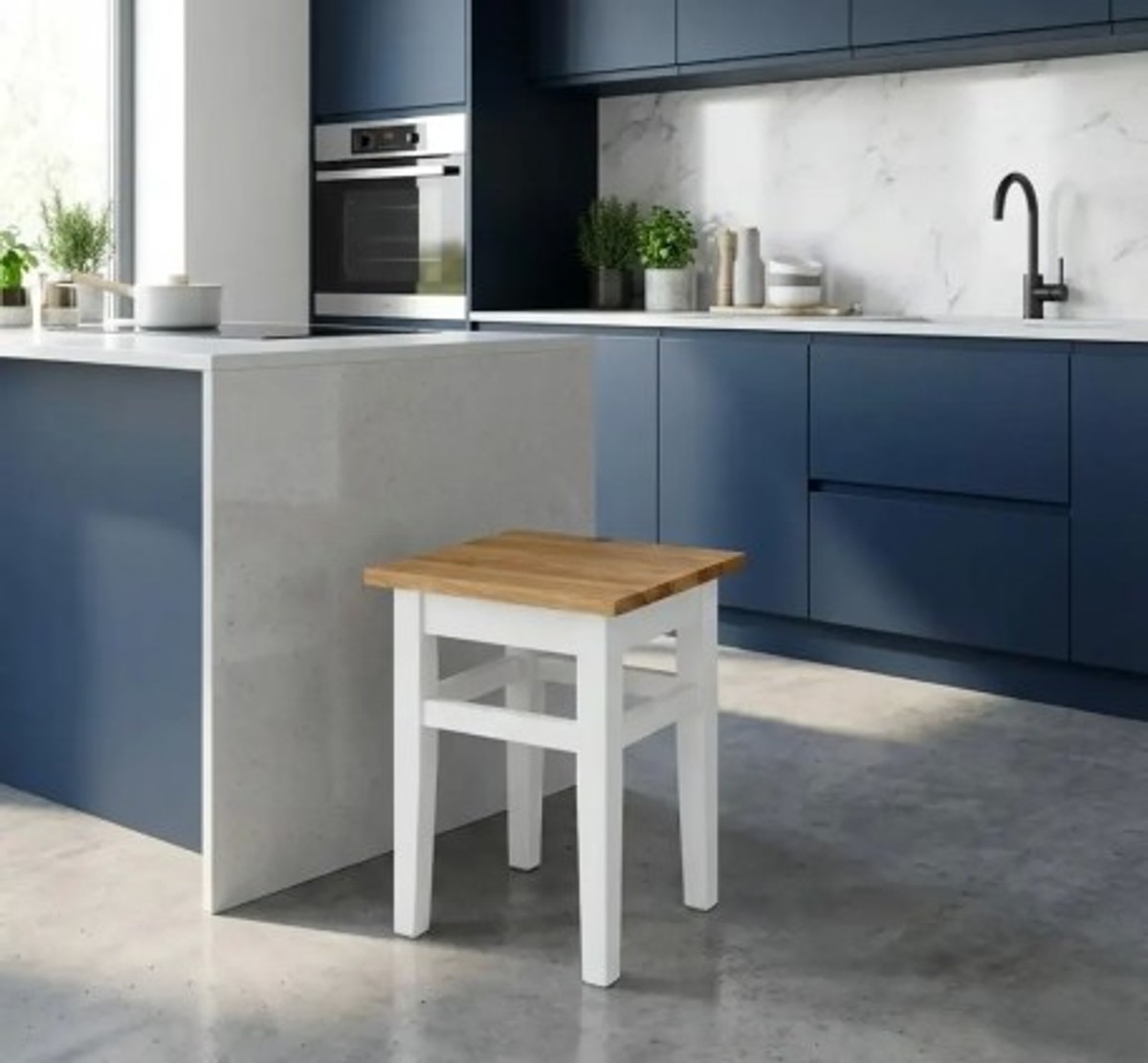 Casa Padrino Sedia stile country con piano in rovere, 35 x 35 x 45 cm Casa Padrino Sedia stile country con piano in rovere, 35 x 35 x 45 cm