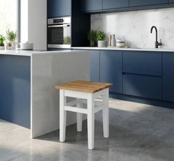 Casa Padrino Sedia stile country con piano in rovere, 35 x 35 x 45 cm Casa Padrino Sedia stile country con piano in rovere, 35 x 35 x 45 cm