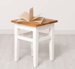 Casa Padrino Sedia stile country con piano in rovere, 35 x 35 x 45 cm Casa Padrino Sedia stile country con piano in rovere, 35 x 35 x 45 cm