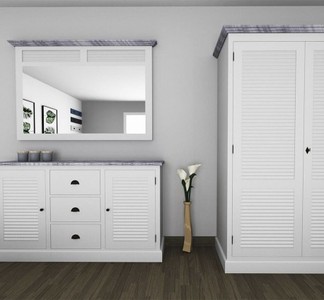 Casa Padrino Möbel Set im Landhausstil, 158 x 90 x 37 cm