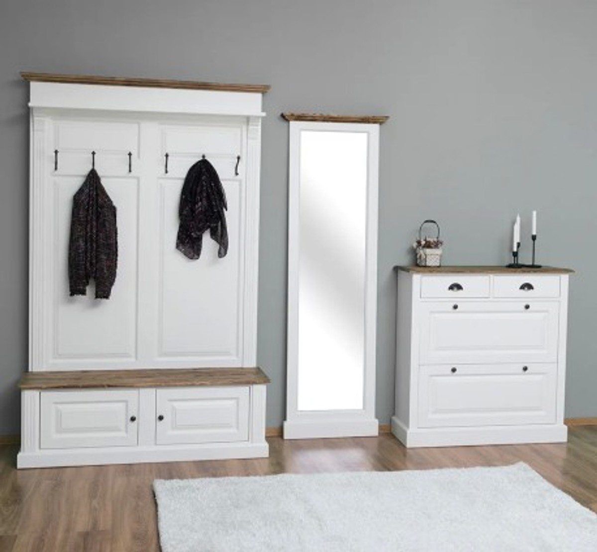 Casa Padrino Furniture Set Country Style, 140 x 41 x 210 cm Casa Padrino Furniture Set Country Style, 140 x 41 x 210 cm
