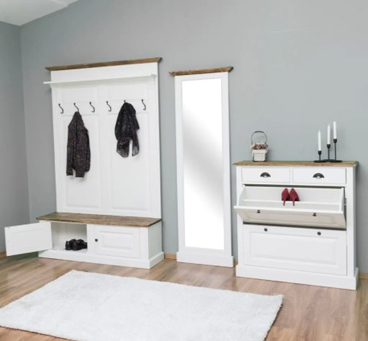 Casa Padrino Furniture Set Country Style, 140 x 41 x 210 cm Casa Padrino Furniture Set Country Style, 140 x 41 x 210 cm