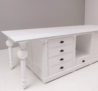 Casa Padrino Theke im Landhausstil, 313 x 119 x 90 cm
