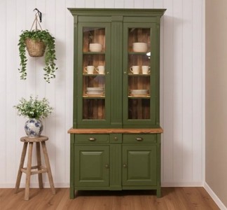 Casa Padrino Vitrina estilo rústico con 2 puertas, 110 x 50 x 230 cm Casa Padrino Vitrina estilo rústico con 2 puertas, 110 x 50 x 230 cm