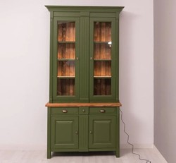 Casa Padrino Display Cabinet Country Style with 2 doors, 110 x 50 x 230 cm