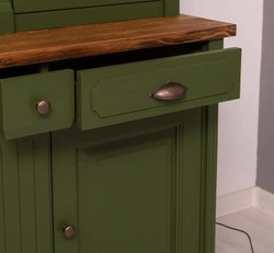 Casa Padrino Display Cabinet Country Style with 2 doors, 110 x 50 x 230 cm
