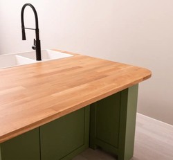 Casa Padrino Kitchen Cabinet Country Style with oak top, 208 x 140 x 90 cm Casa Padrino Kitchen Cabinet Country Style with oak top, 208 x 140 x 90 cm