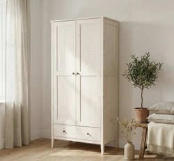 Casa Padrino Armoire à vêtements style campagne avec 2 portes, 95 x 55 x 200 cm