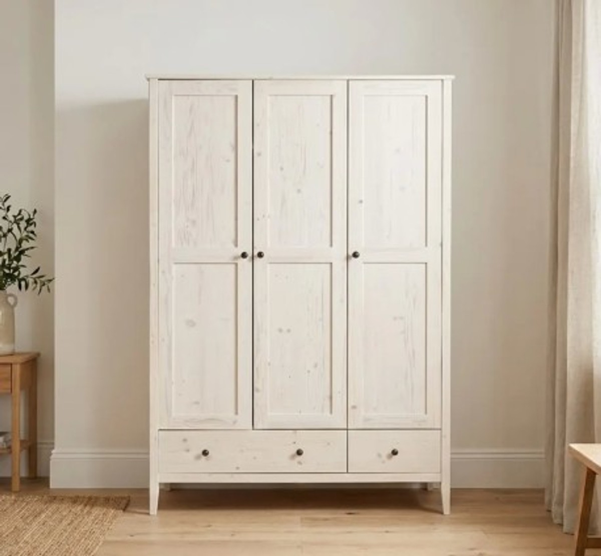Casa Padrino Wardrobe Country Style with 3 doors, 141 x 55 x 200 cm Casa Padrino Wardrobe Country Style with 3 doors, 141 x 55 x 200 cm