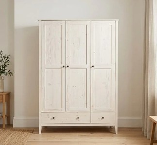Casa Padrino Armoire à vêtements style campagne avec 3 portes, 141 x 55 x 200 cm Casa Padrino Armoire à vêtements style campagne avec 3 portes, 141 x 55 x 200 cm