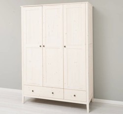Casa Padrino Wardrobe Country Style with 3 doors, 141 x 55 x 200 cm Casa Padrino Wardrobe Country Style with 3 doors, 141 x 55 x 200 cm