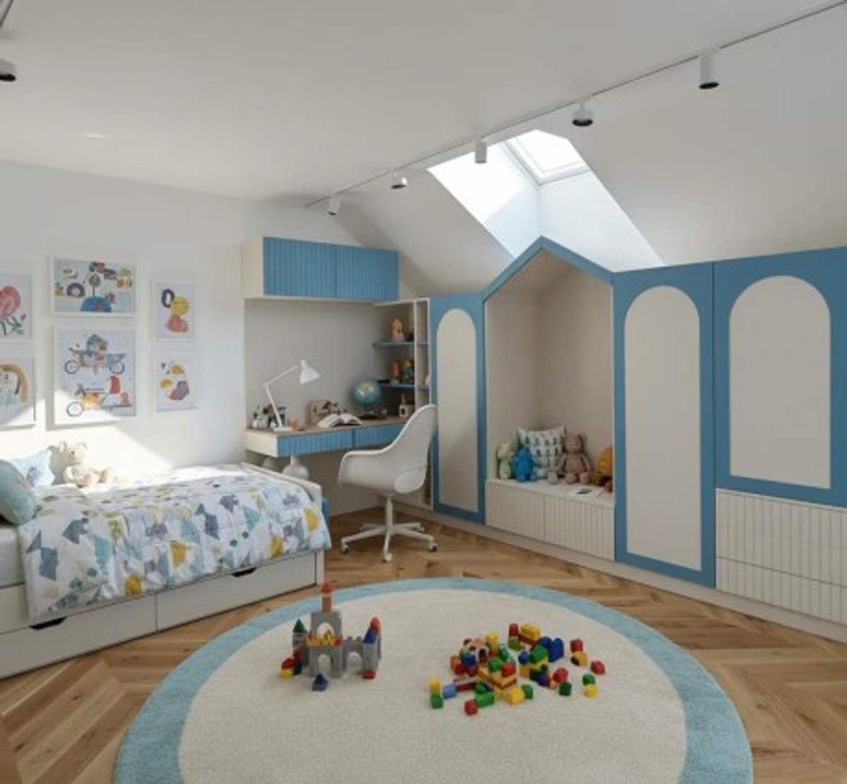 Casa Padrino Armario infantil estilo rústico, 540 x 60 x 210 cm Casa Padrino Armario infantil estilo rústico, 540 x 60 x 210 cm