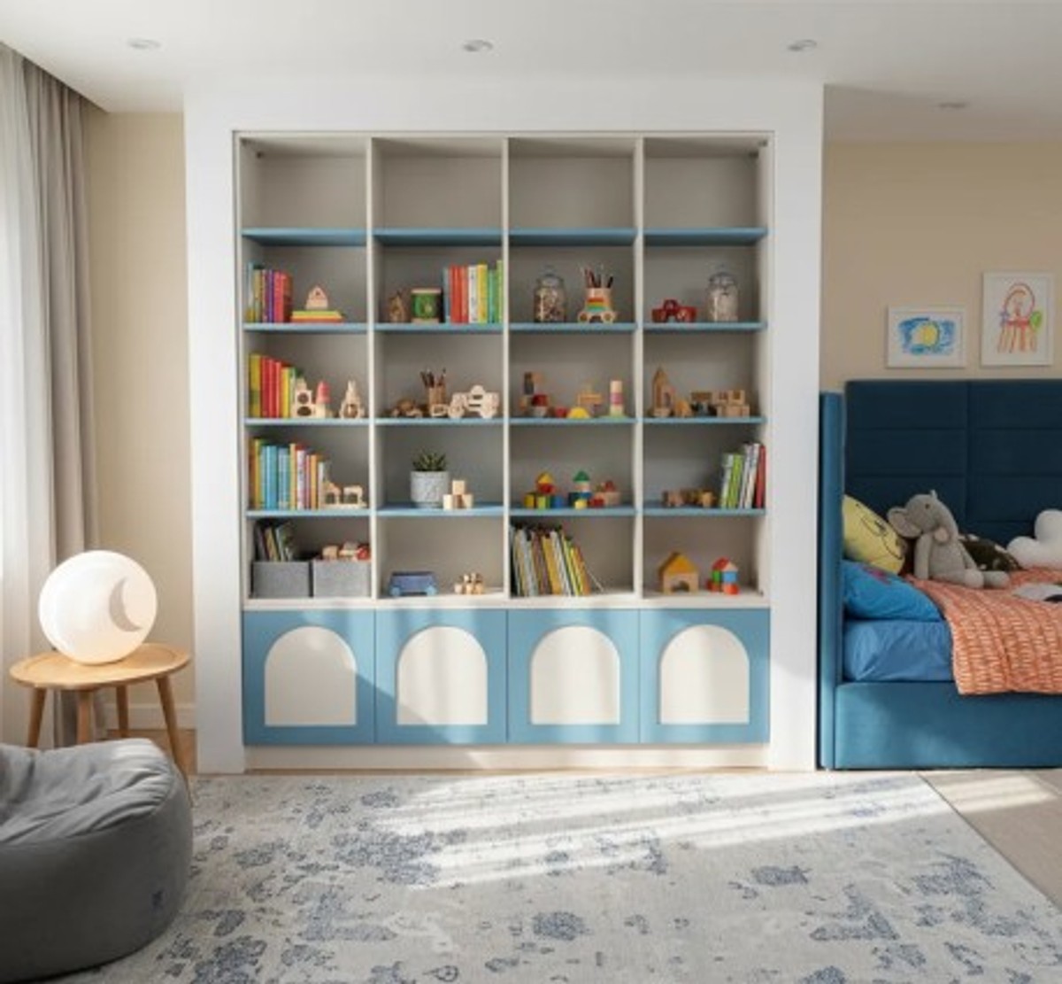 Casa Padrino Librería estilo rústico, 185 x 30 x 222 cm Casa Padrino Librería estilo rústico, 185 x 30 x 222 cm