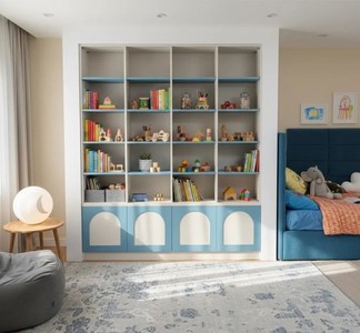 Casa Padrino Bookcase Country Style, 185 x 30 x 222 cm