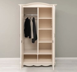 Casa Padrino Armoire à vêtements style campagne avec 2 portes, 120 x 60 x 205 cm