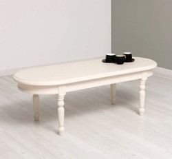Casa Padrino Mesa de centro estilo rústico, 135 x 45 x 55 cm Casa Padrino Mesa de centro estilo rústico, 135 x 45 x 55 cm