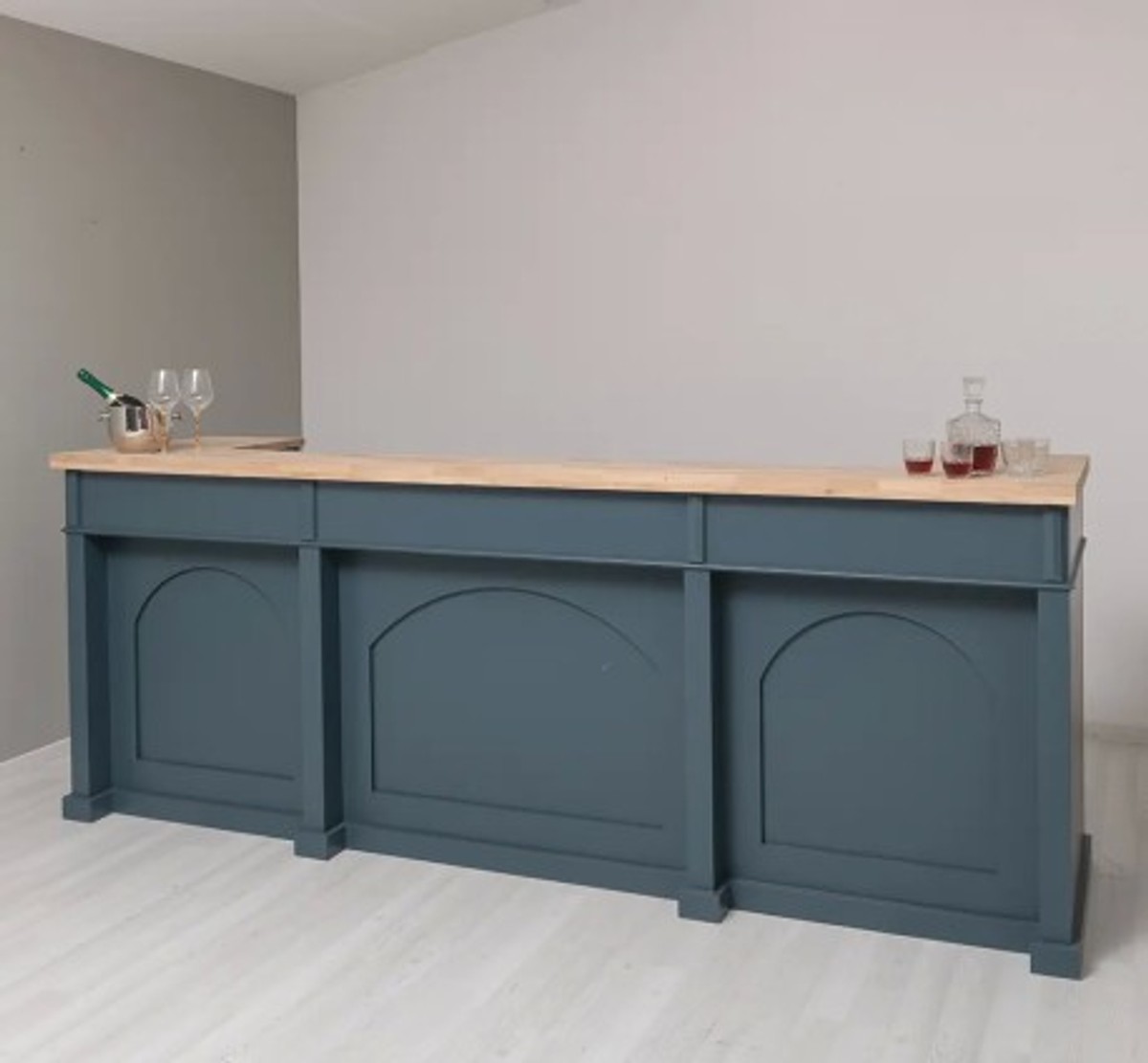 Casa Padrino Counter Country Style, 300 x 80 x 115 cm Casa Padrino Counter Country Style, 300 x 80 x 115 cm