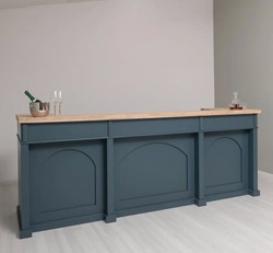 Casa Padrino Counter Country Style, 300 x 80 x 115 cm Casa Padrino Counter Country Style, 300 x 80 x 115 cm