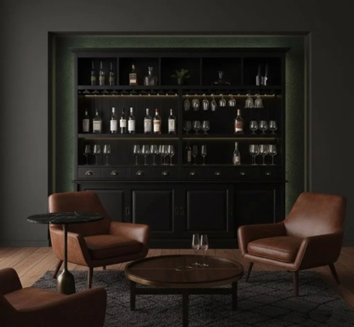 Casa Padrino Bar Table Country Style, 230 x 36 x 210 cm Casa Padrino Bar Table Country Style, 230 x 36 x 210 cm