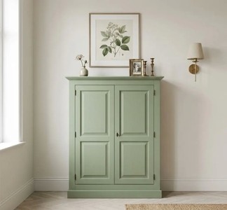 Casa Padrino Kleiderschrank im Landhausstil, 130 x 50 x 155 cm