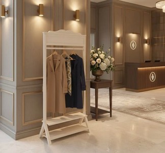 Casa Padrino Garderobe im Landhausstil, 92 x 38 x 178 cm