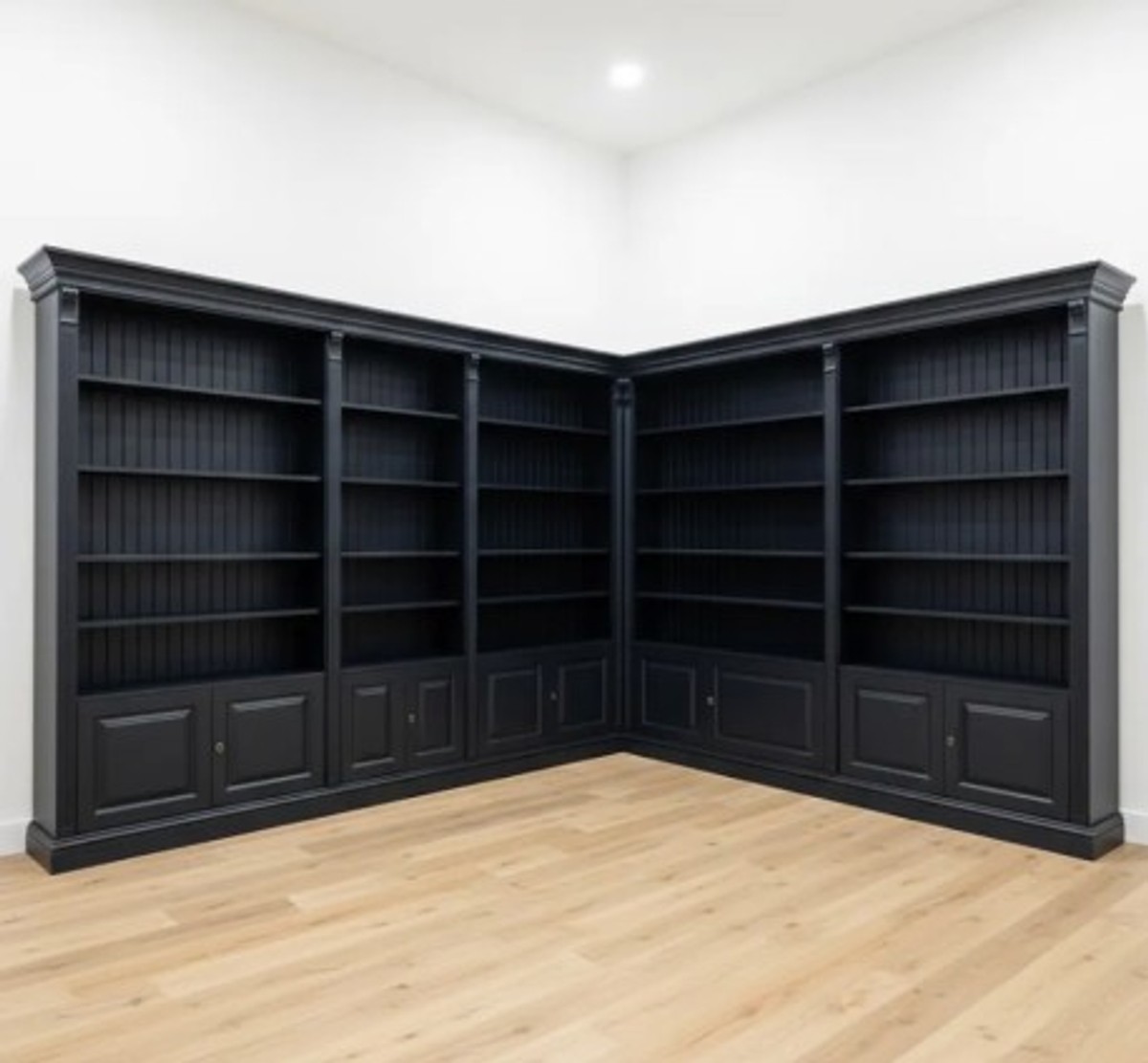 Casa Padrino Bücherwand im Landhausstil, 330 x 40 x 230 cm Casa Padrino Bücherwand im Landhausstil, 330 x 40 x 230 cm