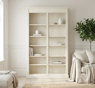 Casa Padrino Bücherregal im Landhausstil, 135 x 39 x 210 cm