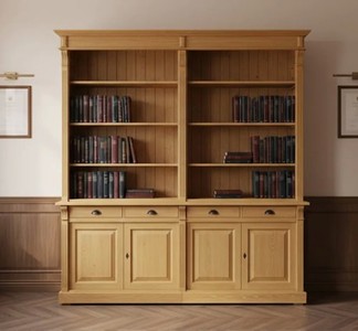 Casa Padrino Bücherregal im Landhausstil, 223 x 51 x 240 cm