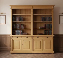 Casa Padrino Bücherregal im Landhausstil, 223 x 51 x 240 cm