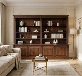 Casa Padrino Bücherregal im Landhausstil, 300 x 53 x 233 cm