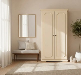 Casa Padrino Schrank im Landhausstil mit 2 Türen, 100 x 50 x 180 cm
