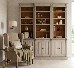Casa Padrino Bücherregal im Landhausstil, 187 x 39 x 220 cm